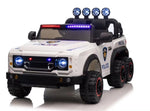 ZUN 24v Kids ride on police car W/Parents Remote Control,anti-collision bar,Front& top alarm light W1396P165026