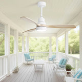 48 Inch Solid Wood Ceiling Fan with Dimmable Light 6 Speed Reversible DC Motor W934P147066