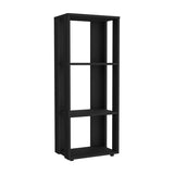 Eco 39" Tall Four-Tier Bookcase, Living Room, Storage Cabinet, Shelves Black B070P254757