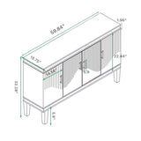 59.84''Large Size 4-Door Cabinet, Same as Living Room, Kitchen, Bedroom, Hallway W757P183287