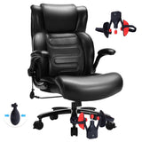 Executive Desk Chair with Thigh Exerciser, Big and Tall Office Chair-Adjustable Lumbar Support for T3697P339130
