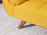 75" Flared Arm Convertible Sleeper Sofa-Yellow 38289341