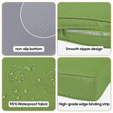 Cushion Covers for 7 Pcs Wicker Rattan Sectional Sofa, 14Pack Cushion Slipcovers Set 21488842