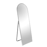 ZUN Silver 71x27.5 inch metal arch stand full length mirror W2203P156458