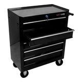 ZUN 5 Drawer Tool Chest, Tool Storage Cabinet for Garage Storage with 4 Wheels and Locking System, BLACK W1102107322