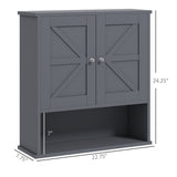 Bathroom Cabinet/Wall Cabinet-Gray 87354865