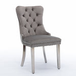 ZUN Furniture,Modern, High-end Tufted Solid Wood Contemporary Velvet Upholstered Dining Chair with 61924462