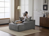 Oversized Chaise Lounge Chair Cozy Cloud Couch, Modern Plush Corduroy Upholstered Sleeper Sofa W3723P345160