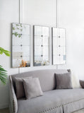 21x47" Traditional Decor Style Rectangle Antique Glass Wall Mirror, Wall Decor for for Bathroom W2078126445