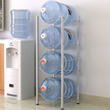 4-Tier Water Rack Stainless Steel Heavy Duty Water Cooler Jug Rack 38005687