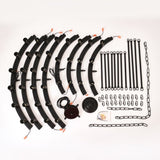 48 Inch Black Extra Large Wagon Wheel Chandelier, 2 Tier 36-Lights Farmhouse Industrial W1592P264827