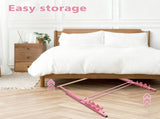 3.5FT Pink Solid Wood Ballet Barre With Adjustable Range Of 31.5-39.5 Inches For Dance Practice 23922331