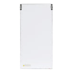 ZUN Simple PVC Wood Grain Coating Photo Storage Damp-proof Jewelry Mirror Cabinet White 43628308