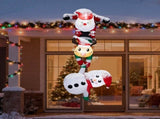 7.5FT Lighted Christmas Inflatable Decoration, Inflatable Hanging Santa & Reindeer & Snowman, Funny 27715236