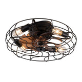 New Model 26 Inch Ceiling Fan Light With 6 Speed Remote 5 Blade Reversible DC Motor For Bedroom W2991P343762