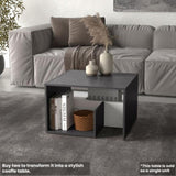 Everet 25" High 3-Tier Open Shelf Nightstand B070P363827