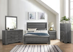 ZUN Wooden Bedroom Furniture Gray Finish 1pc Dresser of 6x Drawers Contemporary Design Rustic Aesthetic B011118703