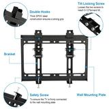 ZUN TV Wall Mount Bracket Tilt for 13"-42" LED/LCD/PLASMA Flat TV VESA 200x200mm 06874469