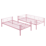 METAL BUNK BED PINK Twin Over Twin W311P201415
