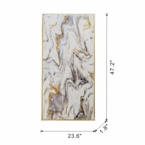 ZUN 23.6x1.8x47.2" Marble Pattern Wall Art W2078P223134