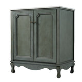 30" Vintage Bathroom Vanity with Rectangle Ceramic Sink, Bathroom Vanity Cabinet with Antique N817P245316B