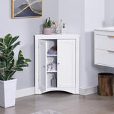 ZUN sideboard cabinet,corner cabinet,Bathroom Floor Corner Cabinet with Doors and Shelves, Kitchen, 43842944