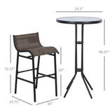 ZUN Outdoor Bistro Set 94639275