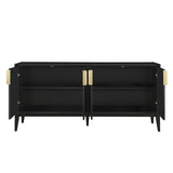 U_Style Storage Cabinet Sideboard Wooden Cabinet with 4 Doors for Hallway, Entryway, Living Room, WF317431AAB