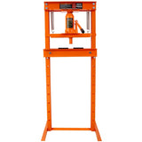 Hydraulic Shop Press ,12-Ton Capacity , Floor Mount ,with Press Plates, H-Frame Garage Floor Press, W465P165674