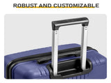 PP Trolley Case 20in 24in 28in 3PCS Suitcase Set Navy Blue 11758724