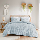 King/Cal King Clip Jacquard Comforter Set B035P203266