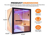 3000W African Oguman Double Traditional Indoor Stove Sauna Room W6315P549531