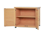 Potting Bench with Storage Cabinet and Metal Table Top for Outdoor Patio,Outdoor Work Station Table 77160932