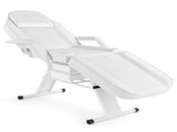 PVC leather, iron frame, 72in, adjustable backrest & leg angle, with tray, facial bed, white 65072189