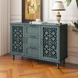 ZUN 2 Door 3 Drawer Cabinet, American Furniture, Suitable for Bedroom, Living Room, Study W688124216