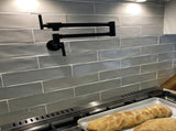 Pot Filler Faucet Wall Mount,Commercial Kitchen Faucet Folding Stretchable with Double Joint Swing 00291478