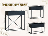 3Pack PreAssembled Metal Raised Garden Bed Planter Stand with NonWoven Liner, UVResistant Coated W2796P516631