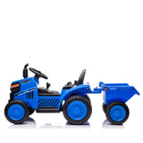 ZUN 12V Kids Ride On Electric Tractor Black Knight,Kids Ride On Toy.2WD,Non-skid tires, steering wheel, W1396P172855