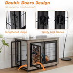 ZUN Dog Crate Furniture, Large Dog Kennel, 43"Wooden Pet Furniture with Pull-Out Tray, Home and Indoor W1212120269