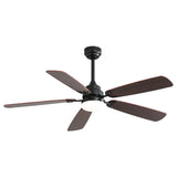 ZUN 52 Inch Classics Ceiling Fan With Dimmable Led Light 6 Speed Wind 5 Blades Remote Control DC Motor W882P146287