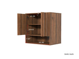 Wall-Mounted Storage Cabinet with Doors and Shelf. W331P532639