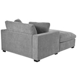 Mirod 53.5''*70.9'' Oversized Chaise, Lounge Chair - Classic Design, Soft Fabric, Easy Assembly, N760P196662E