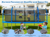 14ft Trampoline with Ladder and Enclosure Net Kids and Adults, Heavy-duty 14' Outdoor Trampoline W3922P378667