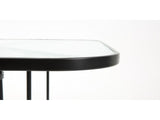 Square Patio Dining Table 35-Inch with Tempered Glass Top and Umbrella Hole, Outdoor 58492047