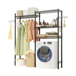 ZUN The Washer and Dryer Storage Shelf,Wire Garment Rack Heavy Duty Clothes Rack,Laundry Room Drying 59624800