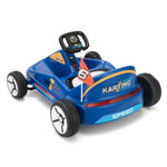 ZUN 12V Kids Ride On Go Kart, Electric 4-Wheeler Car with Remote Control, Cushioned Seat, LED Lights, W2181P201028