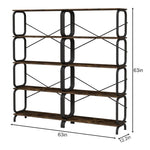 ZUN 5 Tier Large Book Shelf, Bookcase Home Office Open Bookshelf,Shelves for Living Room, Office 89325560