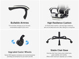 Gaming Chair with Footrest, Ergonomic Computer Chair with Headrest and Lumbar Support, Breathable W2367P332093