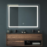 ZUN 36" X 28" LED Vanity Mirror with Dimmable Touch & Wall Switch Control, Anti-Fog, CRI 90, Adjustable W1920P199511