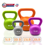 ZUN Kettlebell Sets, Strength Training Kettlebells Weight Set for Women, Vinyl Coated Kettle Bell for 43974329